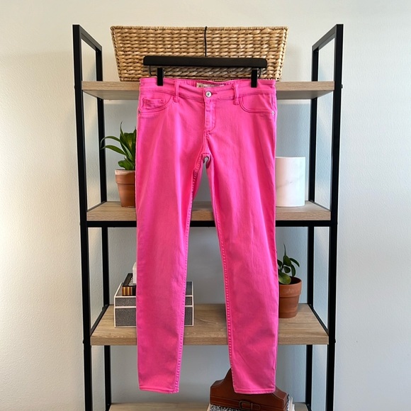 Abercrombie & Fitch Denim - Abercrombie & Fitch Low-Rise Pink Skinny Jeans, 27 / 4